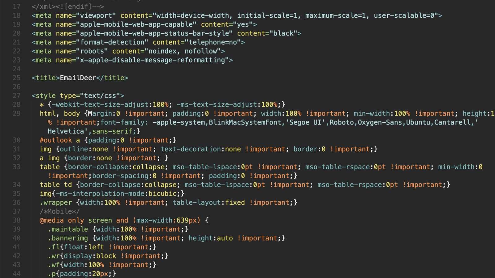 Preview of Email Development